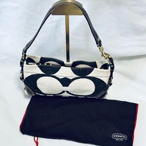 Coach Carly Signature Cotton Demi Shoulder Handbag